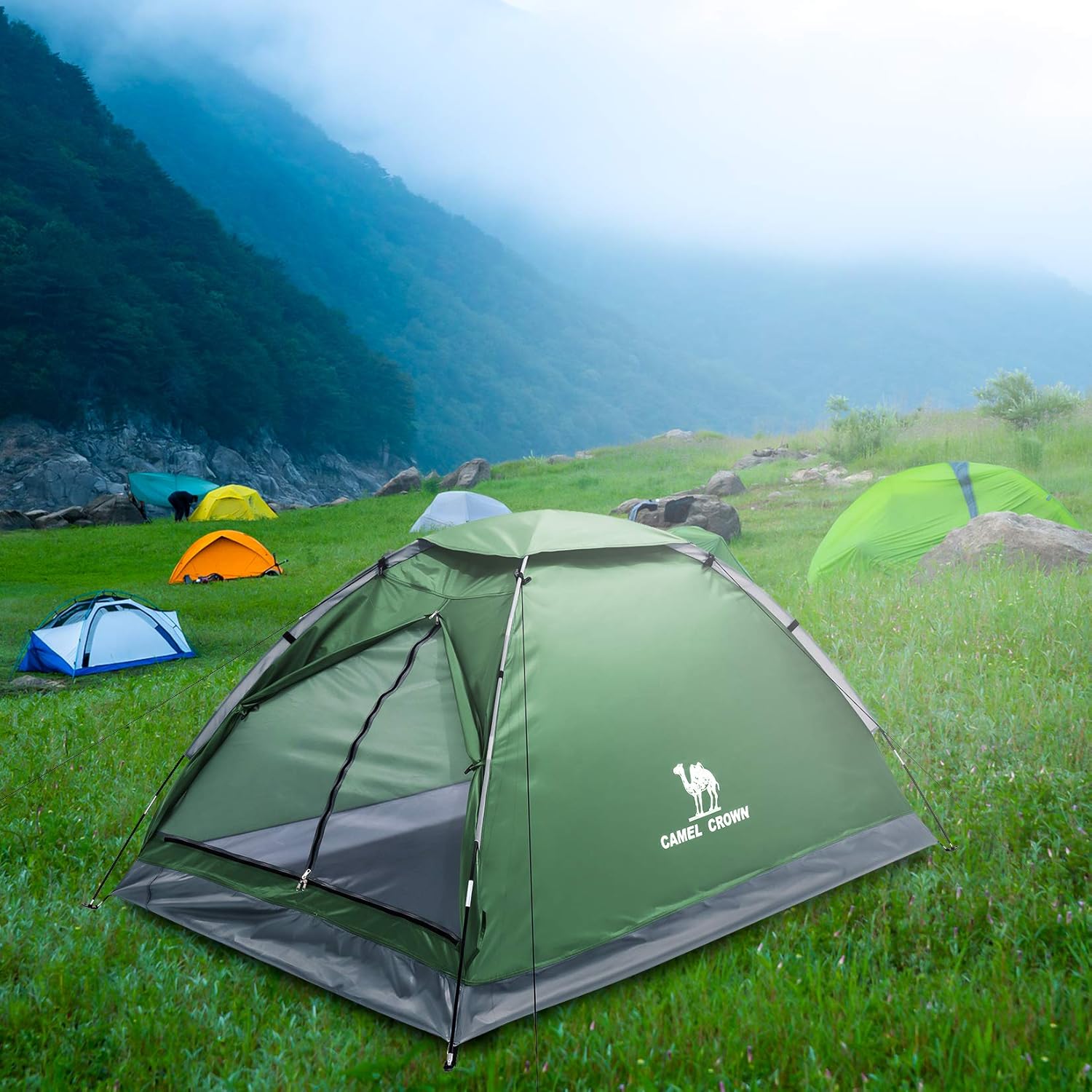 CAMEL CROWN Tents for Camping 2/3/4/5 Person Camping Dome Tent, Waterproof,Spacious, Lightweight Portable Backpacking Tent for Outdoor Camping/Hiking - Image 7